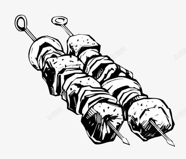 爱上烧烤png免抠素材_88icon https://88icon.com 手绘 氛围 美食 聚会 食物