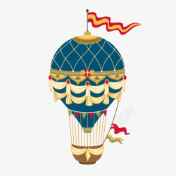 卡通装饰热气球小清新插画png图片下载 卡通装饰热气球小清新插画素材