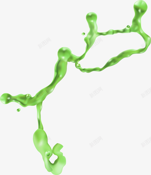 绿色飞溅液体png免抠素材_88icon https://88icon.com 果汁 汁液 绿色液体 飞溅流体 饮品 饮料