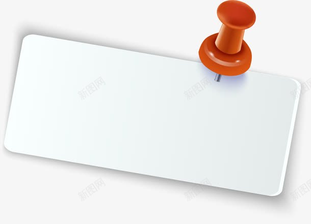 手绘白色纸条png免抠素材_88icon https://88icon.com 卡通大头钉 小清新 手绘 白色 简约 纸张 纸条 线条 钉子