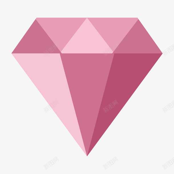 红色三角形几何钻石元素矢量图ai免抠素材_88icon https://88icon.com 三角形 几何 创意 卡通插画 扁平化 矢量图 砖石形状 红色 钻石