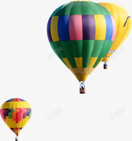彩色可爱热气球绚丽png免抠素材_88icon https://88icon.com 可爱 彩色 热气球 绚丽