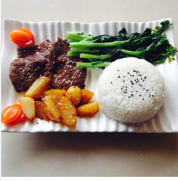 黑椒牛排饭套餐png免抠素材_88icon https://88icon.com 外卖图 牛排 美食 黑椒牛排饭