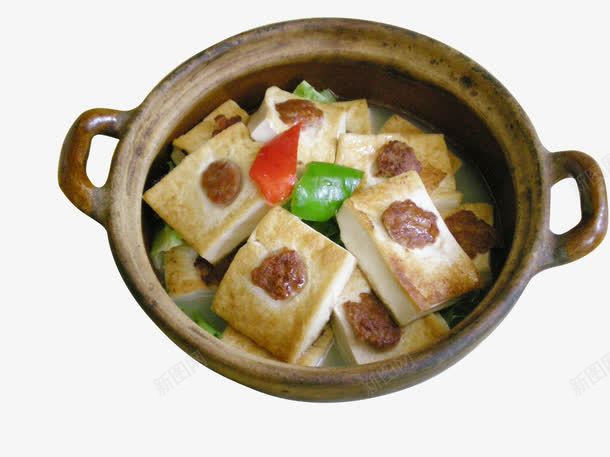 客家豆腐煲png免抠素材_88icon https://88icon.com 客家酿豆腐煲 山水豆腐 美食 豆腐煲