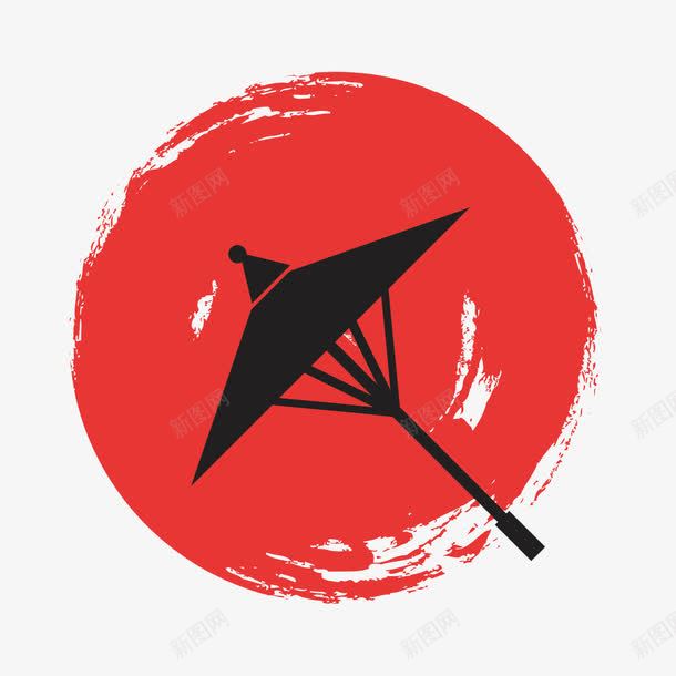 和风雨伞png免抠素材_88icon https://88icon.com 卡通 和风花纹 日式 绘画 花纹 雨伞