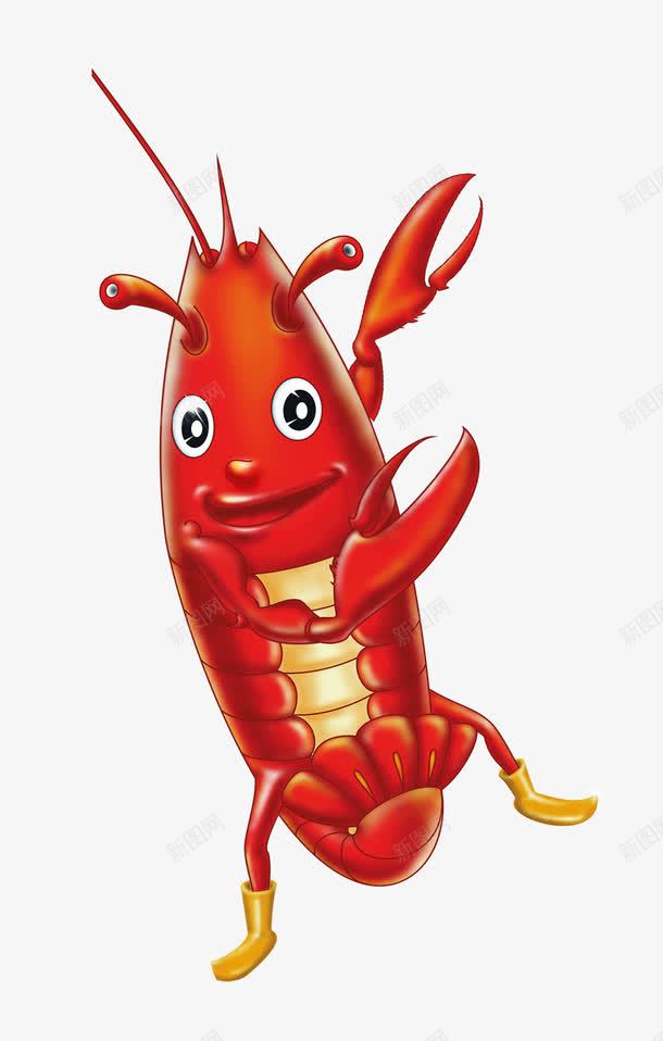手绘卡通可爱海味大龙虾png免抠素材_88icon https://88icon.com 动物 卡通 可爱 手绘虾 有趣 海味 海味大龙虾 海鲜 生动 红色虾 虾