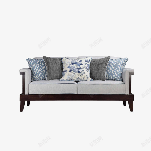布沙发实物图png免抠素材_88icon https://88icon.com 实物沙发 客厅沙发 布质沙发 新中式沙发 简约风格