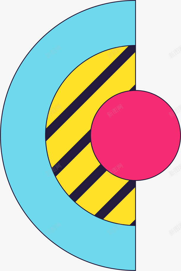 卡通手绘几何半圆圆形几何装饰画矢量图ai免抠素材_88icon https://88icon.com 几何 几何排版 几何装饰画 北欧抽象 图形 圆形 抽象画半圆 拼色 时尚 矢量图