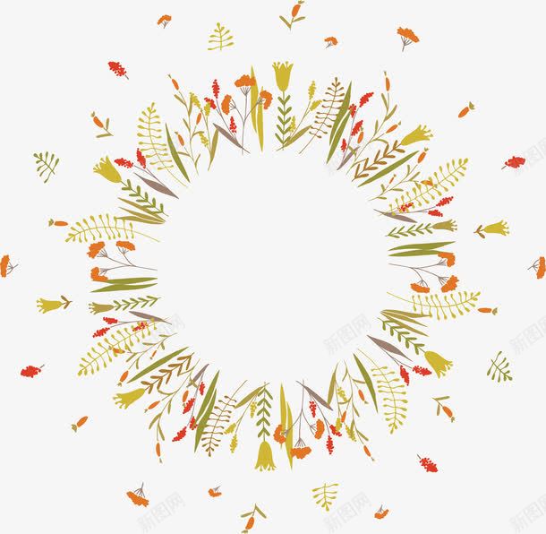 清新素雅装饰花卉花边框png免抠素材_88icon https://88icon.com 小清新 小碎花 小花 小草 春 春天 春天小花小草 春天花环 清晰 简约大方 绿色 花环