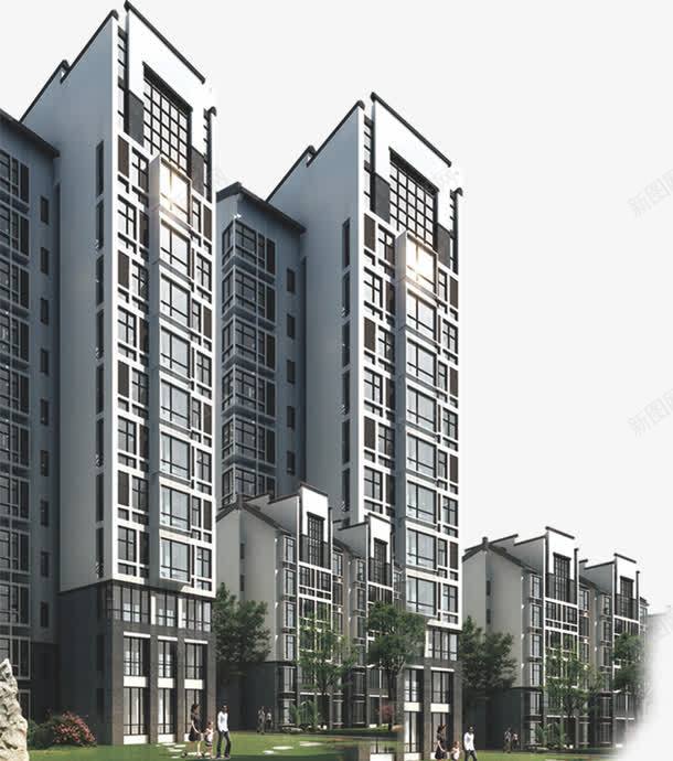 高楼大厦png免抠素材_88icon https://88icon.com 小区房 建筑 楼房 电梯房 高档