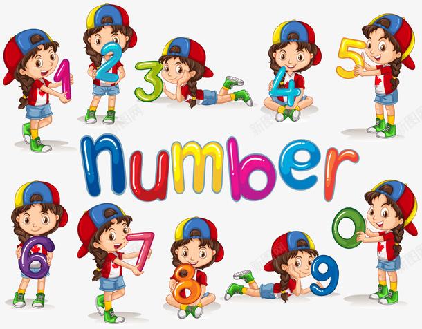 数字png免抠素材_88icon https://88icon.com PNG免抠图 PNG免抠图下载 number 儿童 女孩 教学 装饰 识数