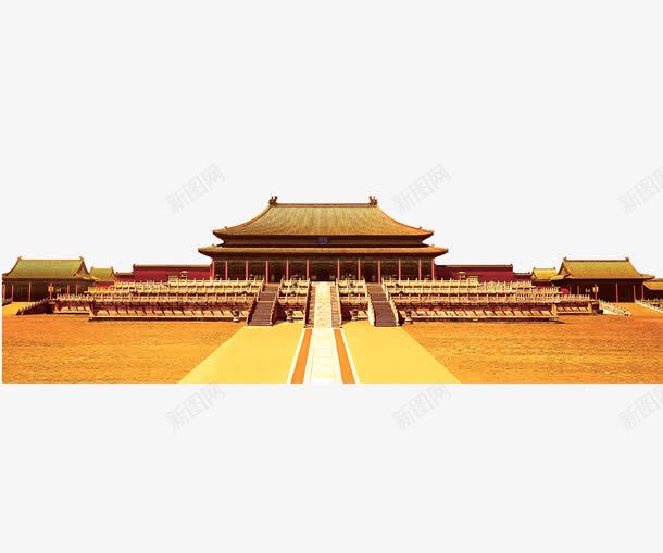 金色大气故宫png免抠素材_88icon https://88icon.com 大气 宫殿 故宫 皇宫 金色
