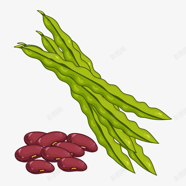 手绘绿豆荚png免抠素材_88icon https://88icon.com 手绘绿豆荚 手绘蔬菜 水彩绿豆荚 红豆 绘画 绿豆荚 蔬菜