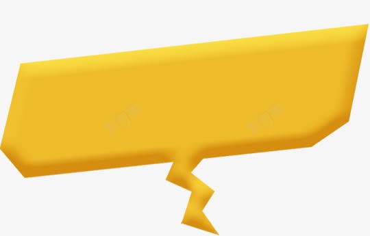 对话框png免抠素材_88icon https://88icon.com 不规则形状 对话框 对话框简笔画 黄色几何