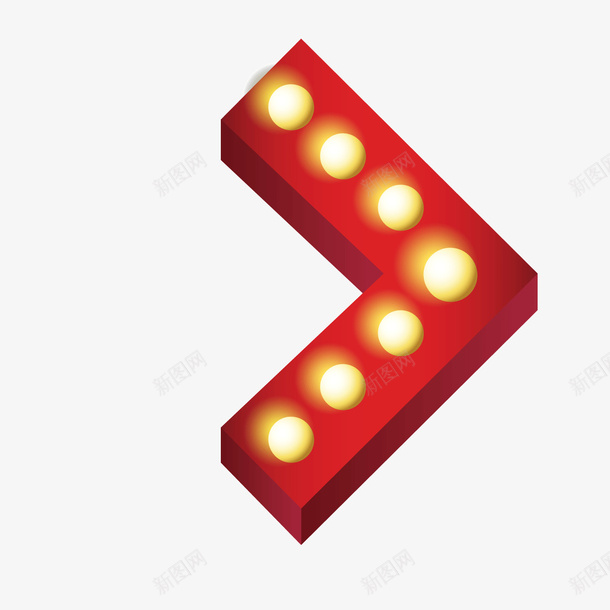 红色方向矢量图ai免抠素材_88icon https://88icon.com 商务 圆形 方向 灯光 立体 红色 跑马灯 黄色 矢量图