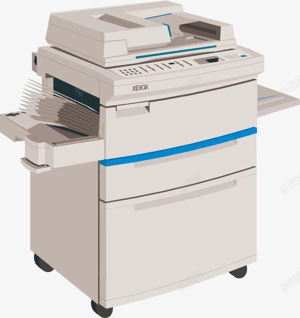 卡通打印机png免抠素材_88icon https://88icon.com 办公用品 复印机 学习工具 打印机 文化用品 条形打印机 条码打印机 矢量办公用品 矢量文具 线条 设计图