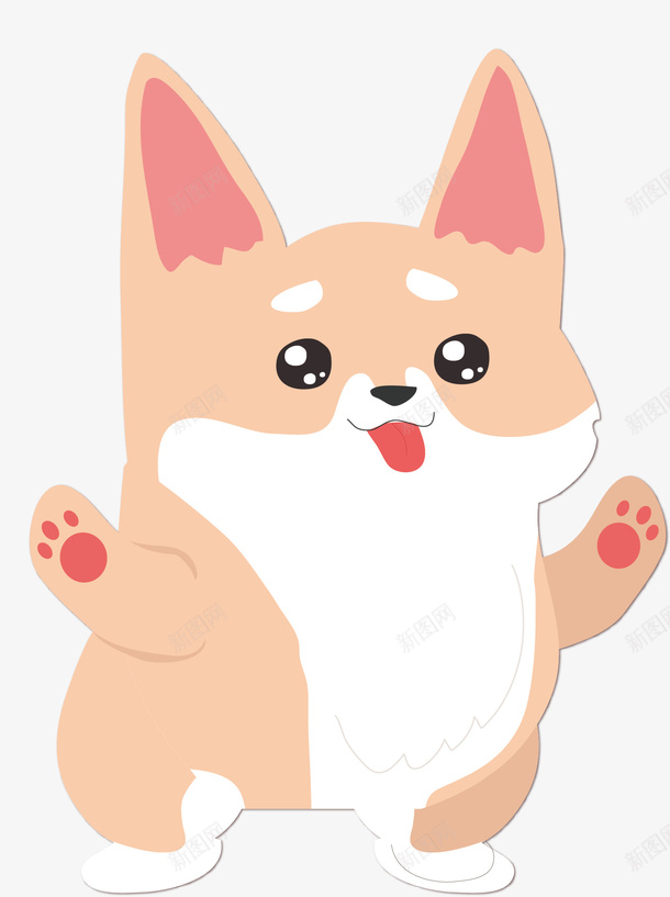 可爱的京巴狗矢量图ai免抠素材_88icon https://88icon.com 京巴狗 卡通动物 卡通手绘 水彩画 萌宠 装饰图案 矢量图