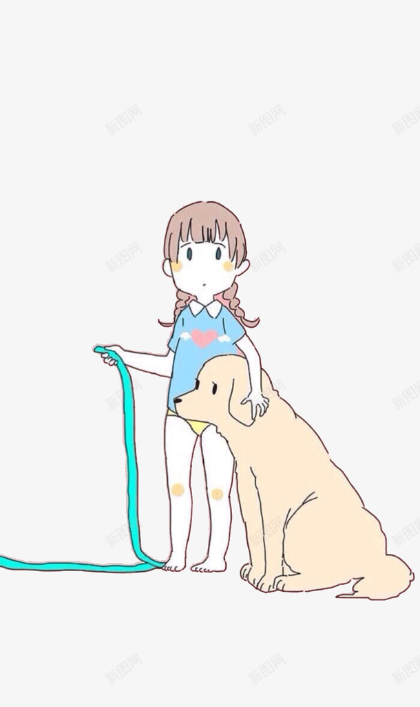女孩和狗png免抠素材_88icon https://88icon.com 人物插画 创意插画设计 动物 卡通人物 卡通贺卡封面 女生 小狗 手绘人物 手绘插画 手绘狗狗 插画 狗