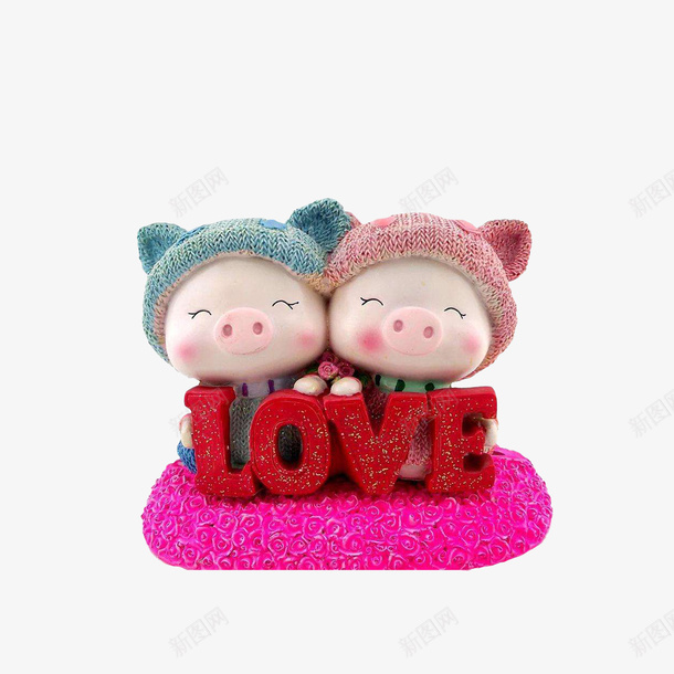 实物石膏情侣猪装饰物件png免抠素材_88icon https://88icon.com LOVE 情侣小猪 石膏彩绘 笑眯眯小猪 装饰物件