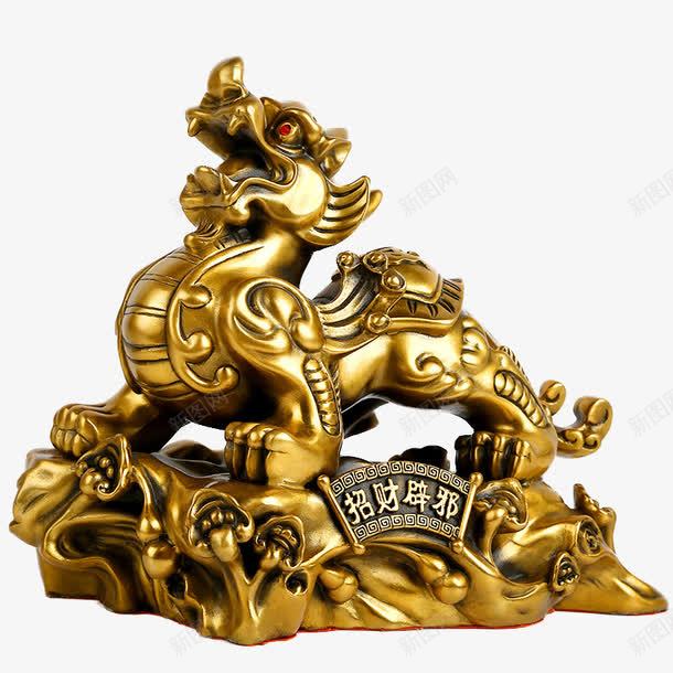 金貔貅瑞兽png免抠素材_88icon https://88icon.com 产品实物 家居装饰 工艺品 招财避邪 摆件 摆设 装饰品 貔貅 金 金色 风水摆件
