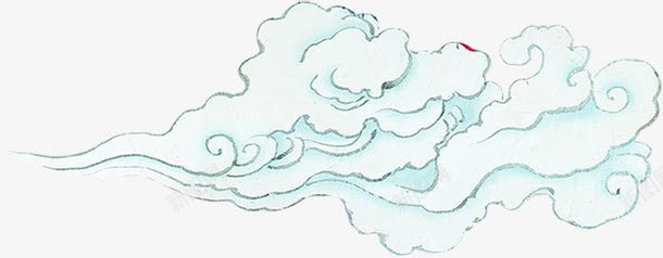 中国古典手绘祥云png免抠素材_88icon https://88icon.com 中国 古典 祥云
