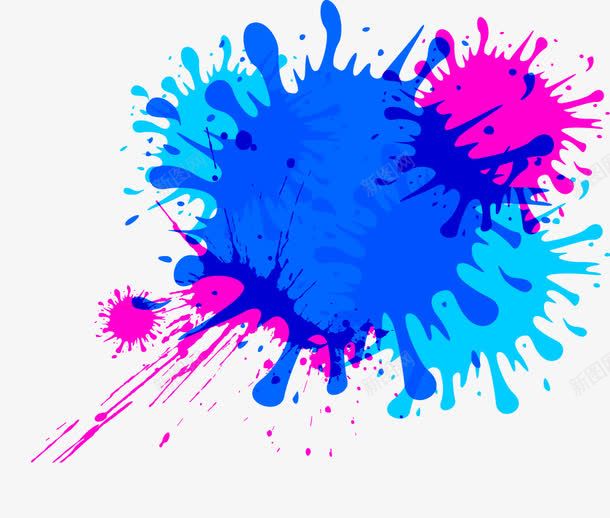 墨迹png免抠素材_88icon https://88icon.com 喷溅 墨迹 彩色 斑点 水彩 油漆