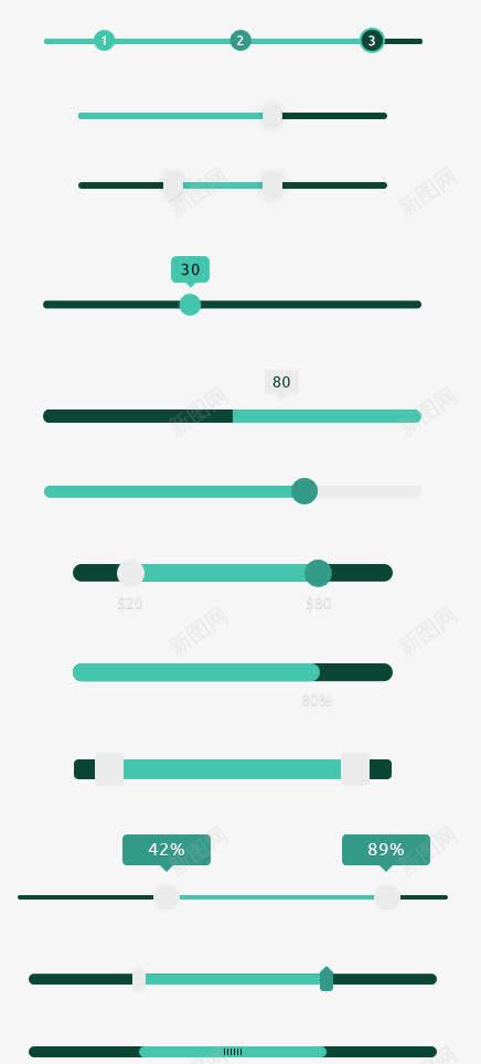 UI播放器进度条合集png免抠素材_88icon https://88icon.com UI 控件 播放器 进度条 音乐