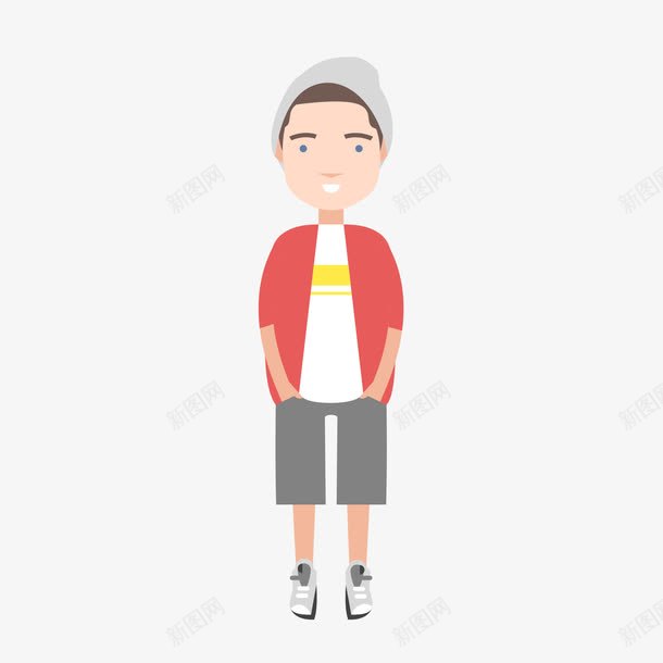 卡通男生png免抠素材_88icon https://88icon.com 中学生 卡通男生 矢量男生