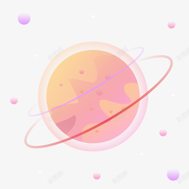 美丽的星球世界png免抠素材_88icon https://88icon.com 七彩 世界 圆形 星环 星球 沟壑