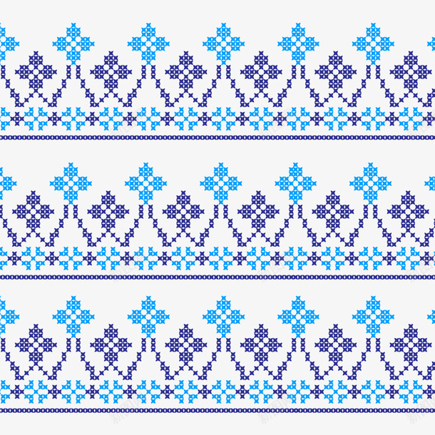 蓝色花边底纹图案边框图案矢量图ai免抠素材_88icon https://88icon.com 二方连续 图案花纹 彩色条纹 彩色花纹 民族服饰花纹 纺织 背景花纹 花边底纹 针织 面料 矢量图