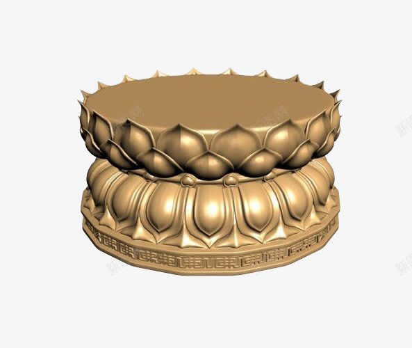 双层黄铜浇注的莲花座效果图png免抠素材_88icon https://88icon.com 佛教文化 双层 效果图 浇注 莲座 莲花宝座 莲花座 藏传佛教文化 黄铜