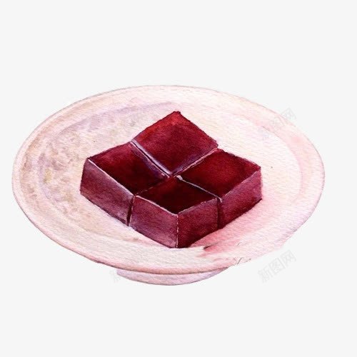 山楂糕手绘画片png免抠素材_88icon https://88icon.com 山楂糕 手绘美食 甜品 糕点 红色