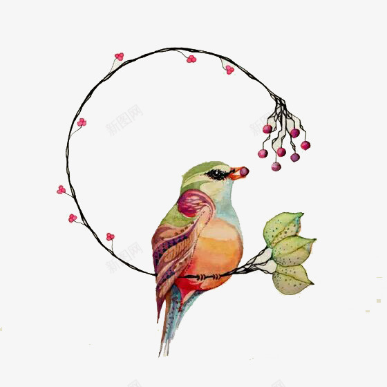 小清新小鸟png免抠素材_88icon https://88icon.com 小果子 小清新 小鸟 手绘 手绘插画 手绘插画素材 手绘植物插画 手绘植物插画素材 果子 果子插画素材库 植物插画 水彩 清新植物