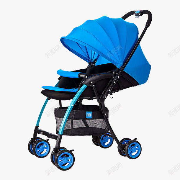 蓝色进口母婴手推车png免抠素材_88icon https://88icon.com 产品实物图 婴儿车 手推车 母婴用品 蓝色 进口 进口母婴