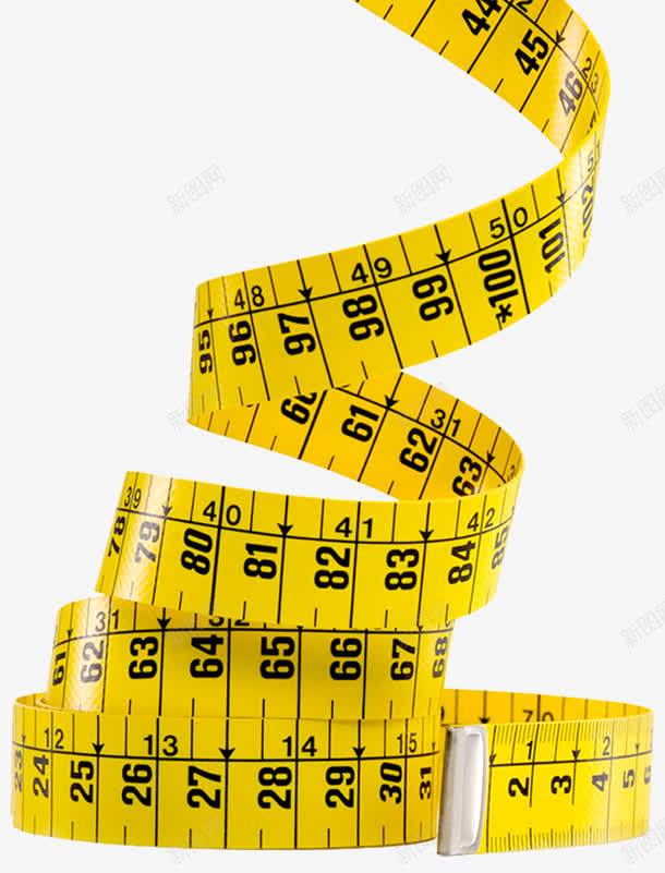 黄色胶卷尺png免抠素材_88icon https://88icon.com 拍摄 数字 测量工具 软尺