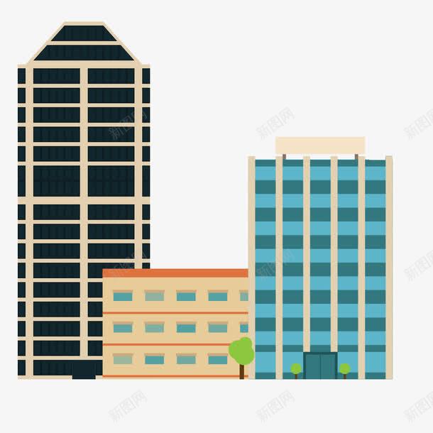 卡通建筑png免抠素材_88icon https://88icon.com MG动画 ppt 几何房子 可爱 平面建筑 房子 扁平化 简约