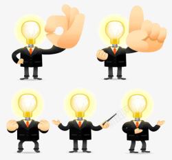 手势卡通形象png图片下载 手势卡通形象素材