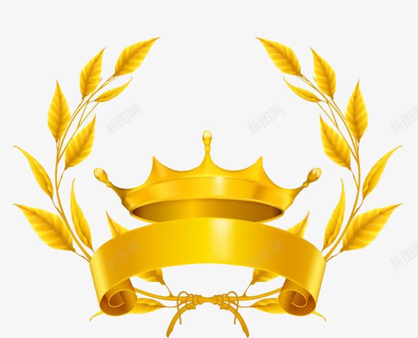 精美金属质感飘带皇冠png免抠素材_88icon https://88icon.com 皇冠 精美 织带 质感 金属 飘带