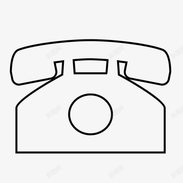 手绘的电话png免抠素材_88icon https://88icon.com 手绘 电话 白色 线条