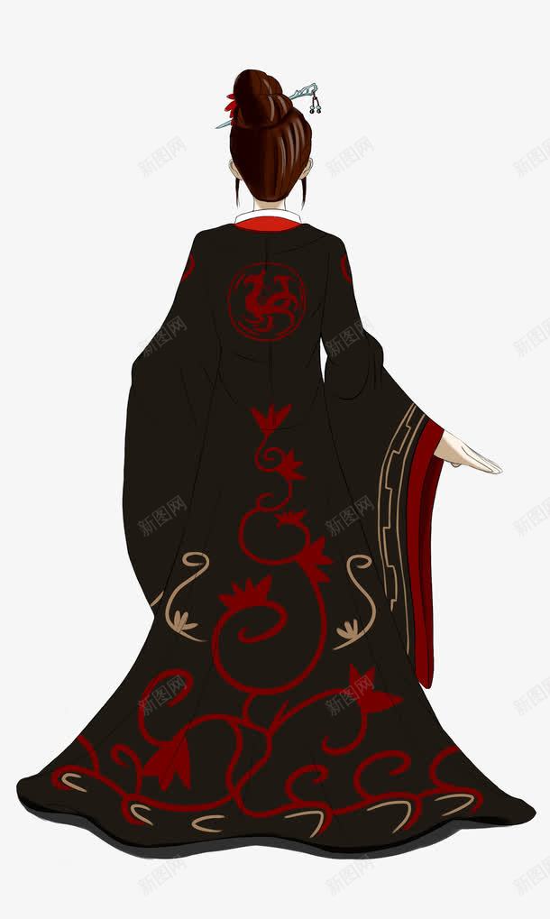 穿汉服的美女背影png免抠素材_88icon https://88icon.com PNG 女性背影 汉服 美女 背影