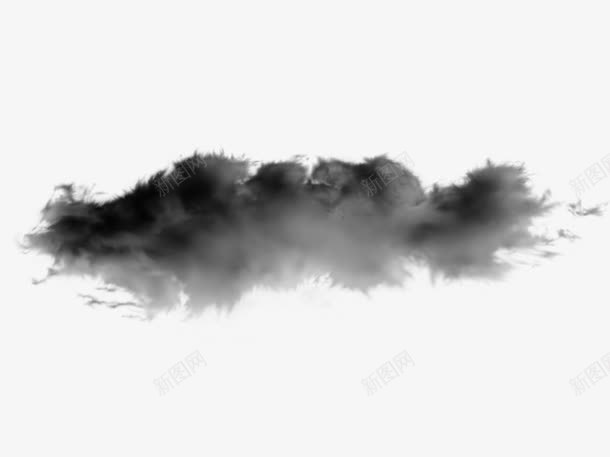 黑色云层png免抠素材_88icon https://88icon.com 天空 水乡 水墨天空 江南韵味 简约