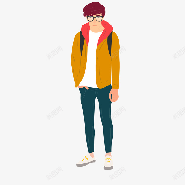 卡通大学生矢量图ai免抠素材_88icon https://88icon.com PNG图 PNG图下载 人物插图 创意卡通 卡通 卡通插图 卡通职员 大学生 开学季 插图 矢量图