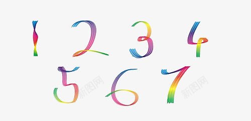 彩带png免抠素材_88icon https://88icon.com 1 2 3 4 5 6 7 1234567 卡通数字 数字 阿拉伯数字