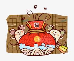卡通春节福袋png图片下载 卡通春节福袋素材