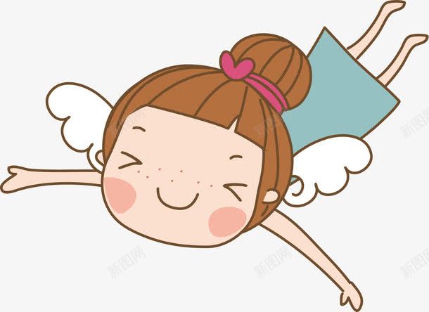 飞翔的卡通女孩png免抠素材_88icon https://88icon.com AI 卡通 可爱 天使翅膀 天空 女孩 张开翅膀 手绘 线条 翅膀 翅膀图片 翱翔 飞翔 飞翔的天使 高空飞翔