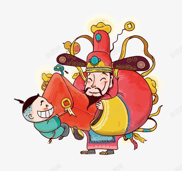 财神发红包png免抠素材_88icon https://88icon.com PNG PNG免费下载 PNG图片 卡通 红包 财神