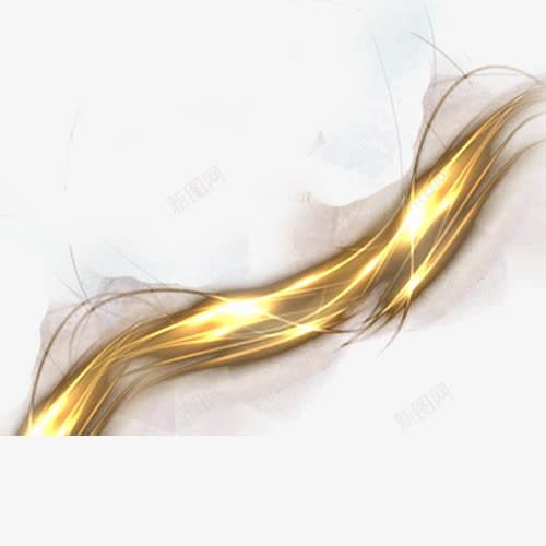 金色亮光条带png免抠素材_88icon https://88icon.com 亮光 条带 炫光 金色