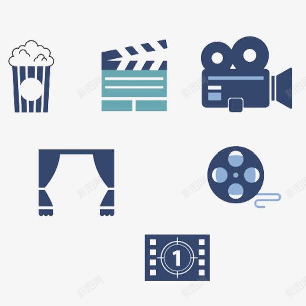 胶卷摄影机电影院png免抠素材_88icon https://88icon.com 手绘 投影机 摄影机 爆米花 电影院 胶卷