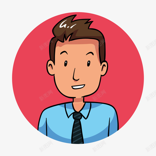 卡通商务男性头像矢量图ai免抠素材_88icon https://88icon.com 人物设计 免抠书籍人物头像logo 商务人士 头像 手绘 用户头像 男性 白领头像 矢量图