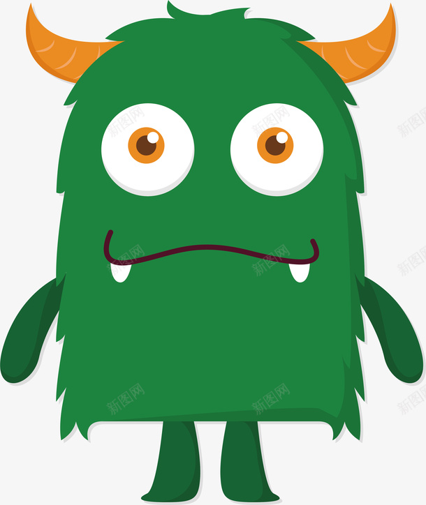 卡通绿色牛角小怪物png免抠素材_88icon https://88icon.com 动物 卡通 卡通可爱 可爱 小动物 小妖怪 小怪物 怪兽 绿怪物 绿色妖怪 绿色牛角小怪物 表情 设计
